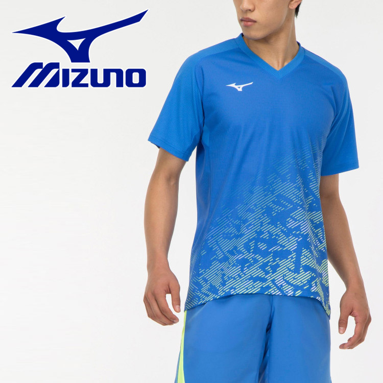 メール便配送 ミズノ テニス ソフトテニス ドライエアロフローゲームシャツ ラケットスポーツ 62JA203225 メンズ レディース 高級ブランド
