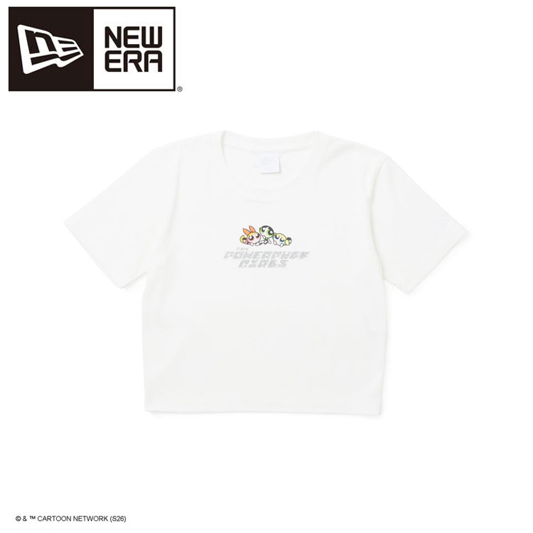 【期間限定MAX3,500円OFFクーポン発行中！！有効期間：4/17(金)17:00～4/21(火)07:59迄】メール便配送 ニューエラ Womens 半袖 ミニ Tシャツ The Powerpuff Girls パワーパフ ガールズ ホワイト 14743490 レディース