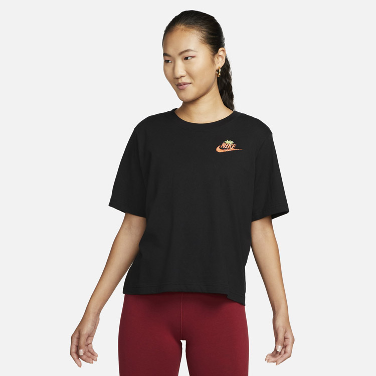 970円 【2021新春福袋】 クリアランスセール メール便配送 ナイキ ウィメンズ NSW ボクシー BERRY S Tシャツ DR9017-010 レディース ※返品不可※