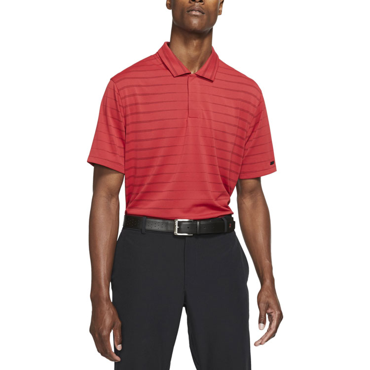 tiger woods red nike golf shirt