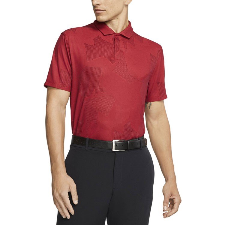 tiger woods red nike polo