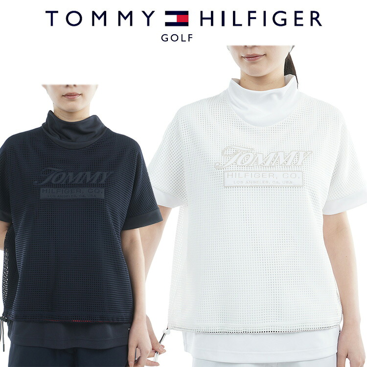 【お買い物マラソンMAX3,500円OFFクーポン発行中!!有効期間:4/14(火)20:00～4/17(金)09:59迄】トミーヒルフィガーゴルフ メッシュレイヤード 半袖モックネックシャツ レディース 2026春夏 ゴルフウェア THLA606