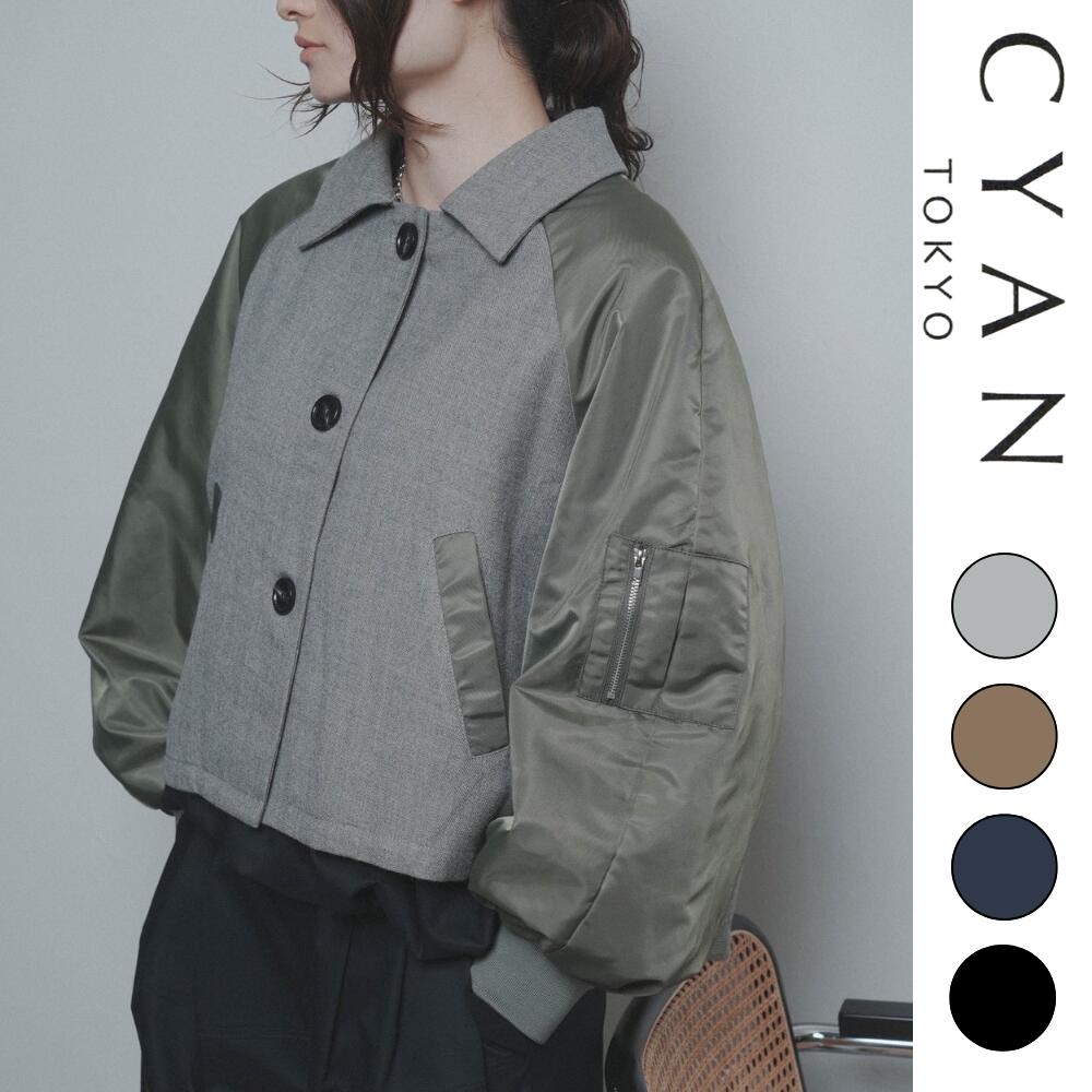 ポイント10倍 【予約】CYAN シアン CYAN tokyo 2026 AW VOL.2 ミリタリースリーブショートブルゾン 607529【2026年10月下旬より順次発送】|annico