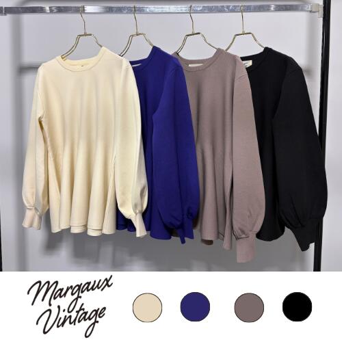 【予約】MARGAUX VINTAGE マルゴーヴィンテージ 2026 AW フレアニットPO MGKN-26138-A【2026年10月下旬より順次発送】｜annico