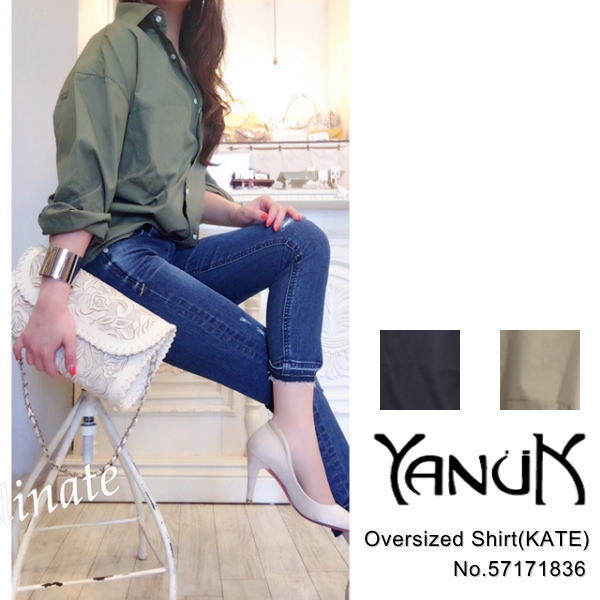 値下げ交渉可　yanuk ヤヌーク　カットオフシャツ YANUK（ヤヌーク）の「【YANUK】カットオフ ショート シャツ Cut