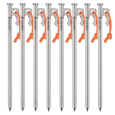 ソリッドステーク チタンペグ セット 楽天市場】Voyage チタンペグ ソリッドステーク 焼き色 反射ロープ付き