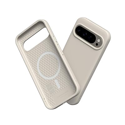 RHINOSHIELD [Pixel 9 Pro XL] SolidSuit 入れもの MagSafe相応う 耐衝・腺 米軍MIL標準尺度 ぼうぜん自失吸いあげる 傷 指紋 押しとどめる 薄型 軽さ SGS公証 - 外殻ベージュ