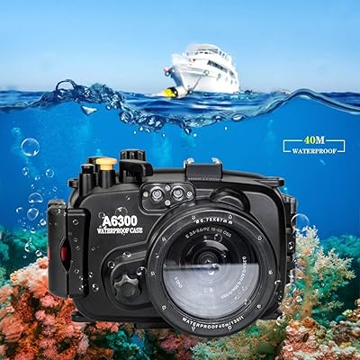 Sea frogs ソニー a6300 130フート/40M 水中容れもの 写真機飛び込み競技雨合羽ハウジング容れもの