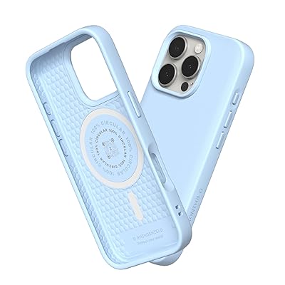 RHINOSHIELD [iPhone 16 Pro Max] SolidSuit 入れもの MagSafe相応う 耐衝・腺 米軍MIL標準尺度 ぼうぜん自失吸いあげる 傷 指紋 押しとどめる 薄型 軽さ SGS公証 - グレイシャーブルー
