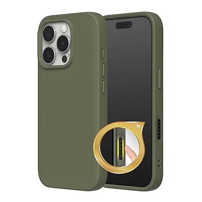 RHINOSHIELD (ライノシールド) 名取り草式写真機取り締まる MagSafe相応う SolidSuit 耐衝撃スマホケース [iPhone 16 Pro Max] 相応う｜ぼうぜん自失吸いあげる か細い 引っ敷きな手で触ること気味合い - シーウィードグリーン