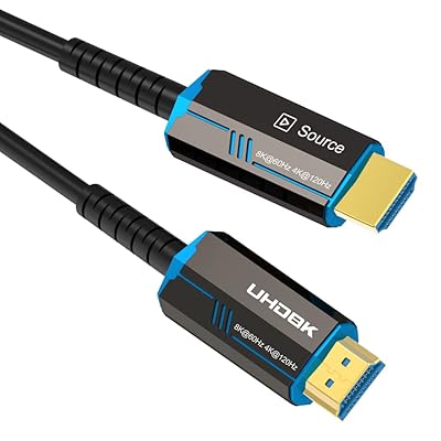 FDBRO 光ファイバーHDMI 2.1ケーブル 10M 8K@60HZ 4K@120Hz 48Gbps 3D eARC 超高速伝送 Ultra HDR CEC EDID HDCP2.2 をサポート (10M)
