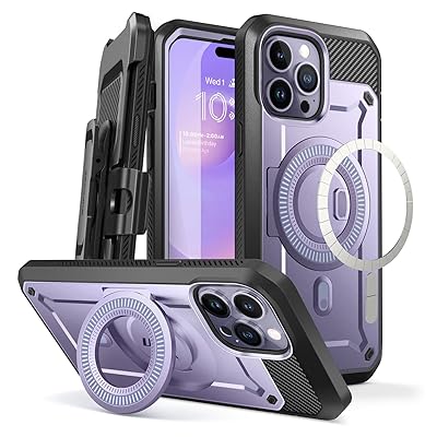 【2022新型】SUPCASE iPhone14Pro Max 2022 容れもの 6.7in 2022 磁気容れもの MagSafe相応う 米軍MIL標準尺度手に入れる ぼうぜん自失吸い入れる 全面保護すること 画面保護すること写真フィルム付き添い人 内蔵照明ランプ 腰掛けゼムクリップ付き添い人 MagProシリ