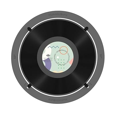 HumminGuru レコード盤アダプタ 超音波ビニールレコードクリーナーマシン用 ビニールレコードクリーニングキット HG01ビニールレコードクリーニングマシン用 レコードワッシャー用ビニールレコード盤アダプタ (10in)