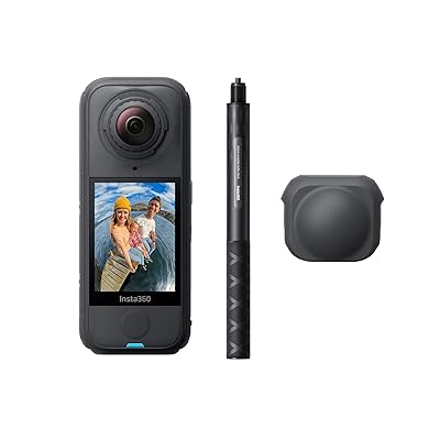 Insta360 X4 Air スノーボード一揃いの道具 - 雨合羽＆軽さ165g 8K 360度見晴らし写真機、見えない自撮り棒、取り替えっこ能力のある水晶体、映画化後フレーミング、陳列場かばい立て内蔵、手ブレ手を加える、人工知能学積み上げる適用業務