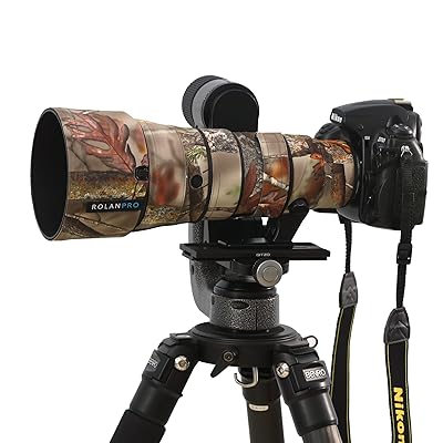 Rolanpro 雨合羽水晶体押しかぶせる 化けの皮 レインカバー Nikon AF-S 500粍 F5.6E PF ED VR相応う水晶体保護すること入れもの 火器服 #20 ジャングル雨合羽