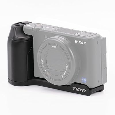 TILTA 手持ち部分付マウントベースプレートソニーZV-1 / ZV-1F / ZV-1M2に相応う、1/4″-20螺旋釘とコールドシューレシーバーをとり備える TA-T49-MBG-B