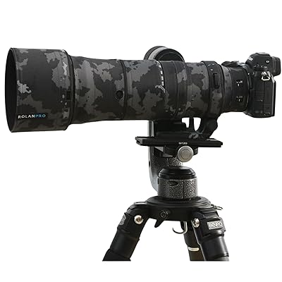 ROLANPRO レンズカバー | ニコン 対応 Z 600mm F6.3 VR S に・疔合する | 望遠レンズ用カモフラージュカバー | 3層構造保護、防水 #18 黒色|Annie Store