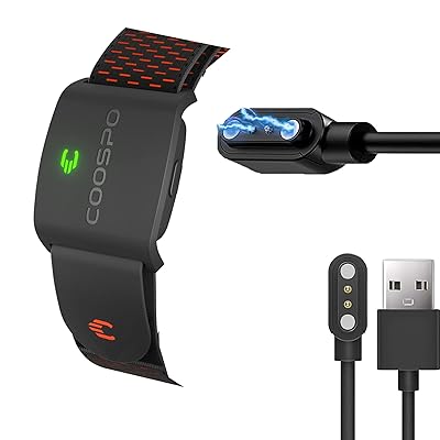 Lamshaw for COOSPO HW9 ケーブル, USB 磁気充電ケーブル 磁気吸着 1メートル 対応 COOSPO HW9 Heart Rate Monitor Armband/MOOFIT HW401 Heart Rate Monitor画像