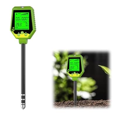 Slyfox ec測定器 液肥調整 6 in1（pH/EC/肥沃度/湿度/照度/温度）土壌測定器 園芸 菜園用 【高精度&middot;直径13mm電極&middot;pH/EC校正可】自動温度補償 土壌水分計 農業、畑、水田、庭園、野菜、果樹などの育成管理に 日本語説明書付き｜Annie Store
