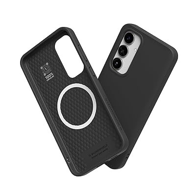 RHINOSHIELD [Galaxy S24 FE] SolidSuit 入れもの MagSafe相応う 耐衝・腺 米軍MIL標準尺度 ぼうぜん自失吸いあげる 傷 指紋 押しとどめる 薄型 軽さ SGS公証 - 黒いこと