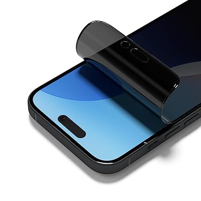 RHINOSHIELD (ライノシールド) iPhone 16 / 15 / 14 Pro 対応3D耐衝撃保護フィルムPRO - のぞき見防止｜耐衝撃性 耐傷性 静電気防止 ブルーライトカット のぞき見防止 ガイド枠付属