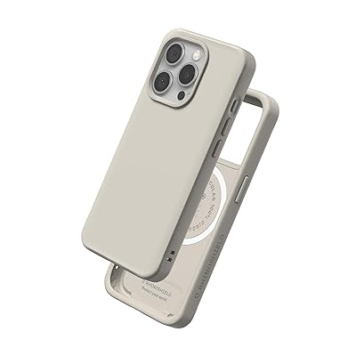 RHINOSHIELD (ライノシールド) MagSafe相応う容れもの iPhone 15 Pro Max 相応う SolidX - ぼうぜん自失吸い入れる強化因子 か細い 耐衝撃スマホケース 3.5米突からの落っこちる保護すること - 甲殻ベージュ