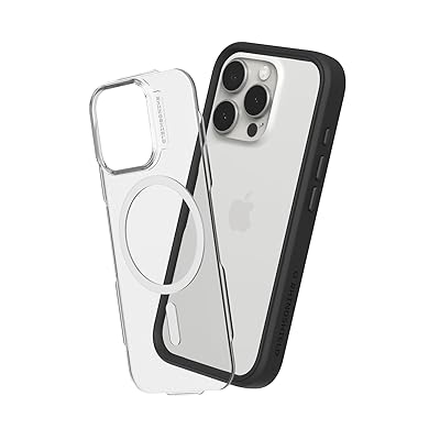 RHINOSHIELD [iPhone 16 Pro Max] MagSafe相応う Mod NX 容れもの 耐衝・腺 米軍MIL判定基準 ぼうぜん自失吸いいれる 傷 指紋 押しとどめる 薄型 軽さ - 黒いこと スポーツ・アウトドア-その他