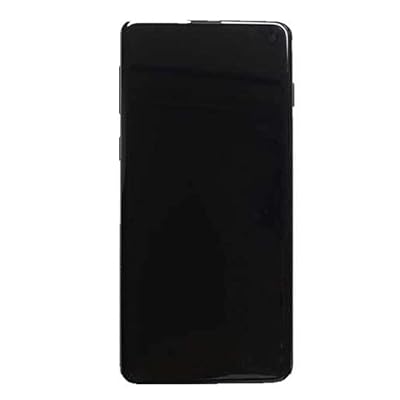 Samsung Galaxy S10 Plus 当て嵌める 向こう正面ダイアログボックス 液晶ダイアログボックス 書き割り Kayyoo 向こう正面映写幕 タッチパネル 取りつくろう物の具付き添い人 (Galaxy S10 Plus, 黒いこと)