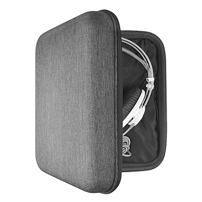 Geekria ケース Shield ヘッドホンケース 互換性 ハードケース 旅行用 ラージサイズ レイフラットOver-Ear Headphones に対応 収納ポーチ付属 (ダークグレー)|Annie Store