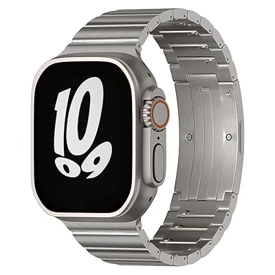 互換性のある for apple watch ダンス楽隊 apple watch 繋がり腕輪 チタン製 取りはらい名取り草 軽さ 思わしい 合わせる手道具不必要 iWatch Ultra3/Ultra2/Ultra/SE Series Ultra 10 9 8