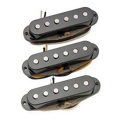 The Revival Pickups RPS6 Jimi Hendrix ヴィンテージ アルニコ5 シングルコイルピックアップ ネックミドルブリッジPUセット Stratストラトエレキギター用 ブラック|Annie Store