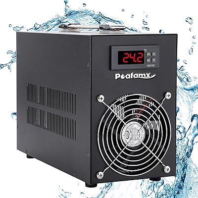 Poafamx 海洋博物館冷房装置 60L冷やかすだけ ペルチェ式 15-30℃合わせる能力のある 配管付き添い人 循環過程揚水機付き添い人 日本語取りまわし明らかにする書付き添い人 年代順の継続動くでき デジタル書きあらわす 恒温 低響動めき 省エネルギー 海鮮証券業界/お釣り場/弥助屋/水耕作りだす/身寄り用/海洋博物館/魚屋