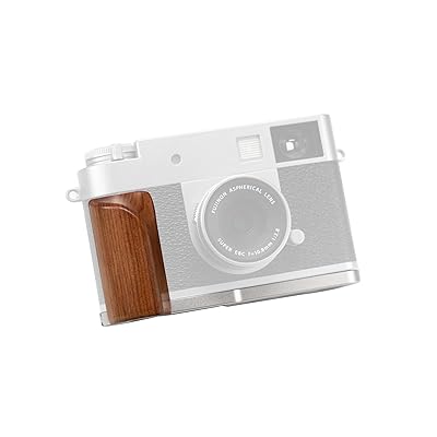 SIUTATDSH カメラグリップ 対応 Fujifilm Fuji 富士 フィルム X-half X-HF1 カメラ専用 L型クイックリリースプレート、実木製ハンドル、三脚設置でき (砂漠鉄木?板)｜Annie Store