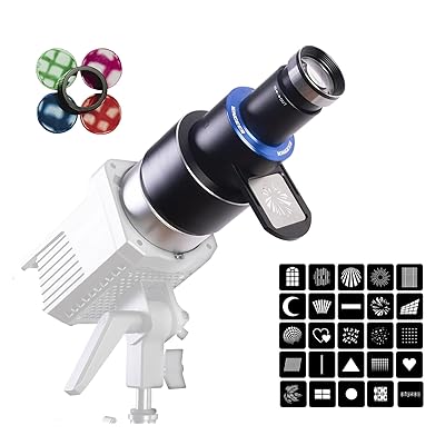 DF DIGITALFOTO スポットライトスヌート 円錐形スヌートキット 水晶体 Bowensマウント ゴボ錠 25 錠 4色 円錐映写機 映像媒体美術家/生きています/すがた絵画/制作室/第八芸術/YouTube (SNOOT)