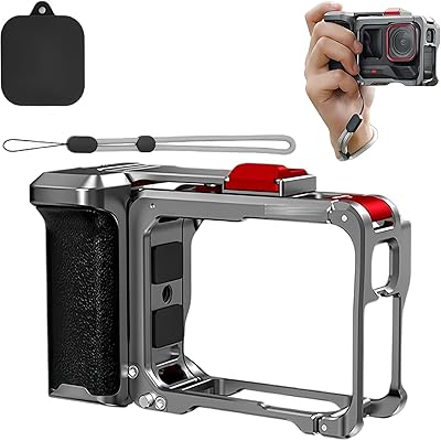 Insta360 Ace Pro2/Ace Pro 相応う 写真機伏せ籠 一揃いの道具 1/4in螺旋釘付き添い人 Insta-360 Ace Pro2/Ace Pro1/Ace 佩び物 水晶体旗がしら 置きわすれる押しとどめる用同盟罷工さあ美 付き添い人