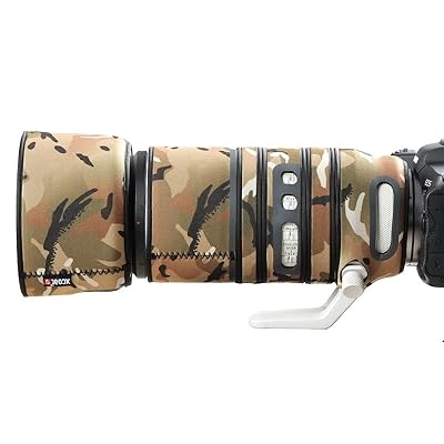 XCOAT 雨合羽水晶体覆いかぶせる カメラレインカバー Canon RF 100-500 F/4.5-7.1 L用 USM、耐衝撃防御すること入れもの (マルチテレインカモフラージュ)