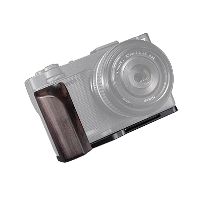 SIUTATDSH 写真機手持ち部分 相応う Nikon ニコン ZR Z r 写真機専用 L型クイックリリースプレート、実木製手持ち部分、Arca判定基準、三脚架とり備えるでき(まっ黒塗板)