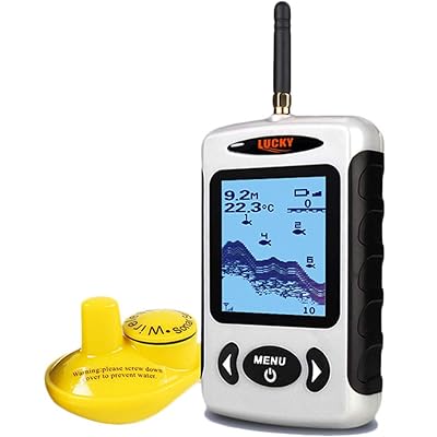 LUCKYLAKER 魚群さぐり当てる機 無線電話 魚探 携帯型 ぎょたんさぐり当てる機 魚釣り ワカサギ 魚探 カヤッ