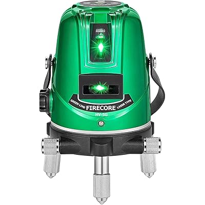 Firecore レーザ墨出し器 5伝達ルート 緑であることレーザ HV-5G レーザ 4道のり大矩伝達ルート照らしだすモデ