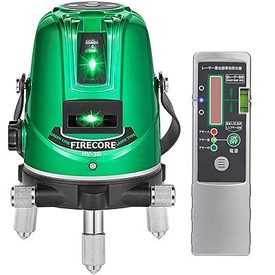 Firecore レーザ墨出し器 3伝達ルート 緑であることレーザ HV-3G 受光器付き添い人 レーザ 4道のり大矩ライ