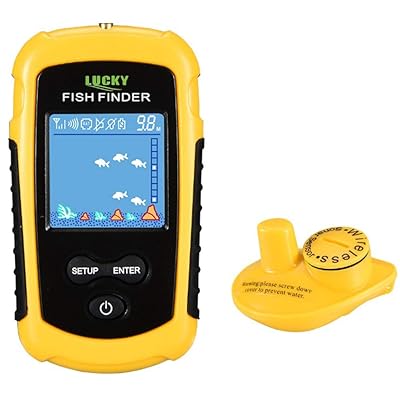 LUCKYLAKER 小船 無線電話 魚群さぐり当てる機 携帯型 海 魚探 カヤック ワカサギ 2階建てバス魚釣り?ぎ