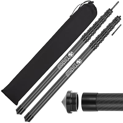 タープポール 3K炭素 59-250コマーシャル 最大限度差しわたし30.7MM わずか405g(1本あたり近所) 円蓋極点 横すべり式