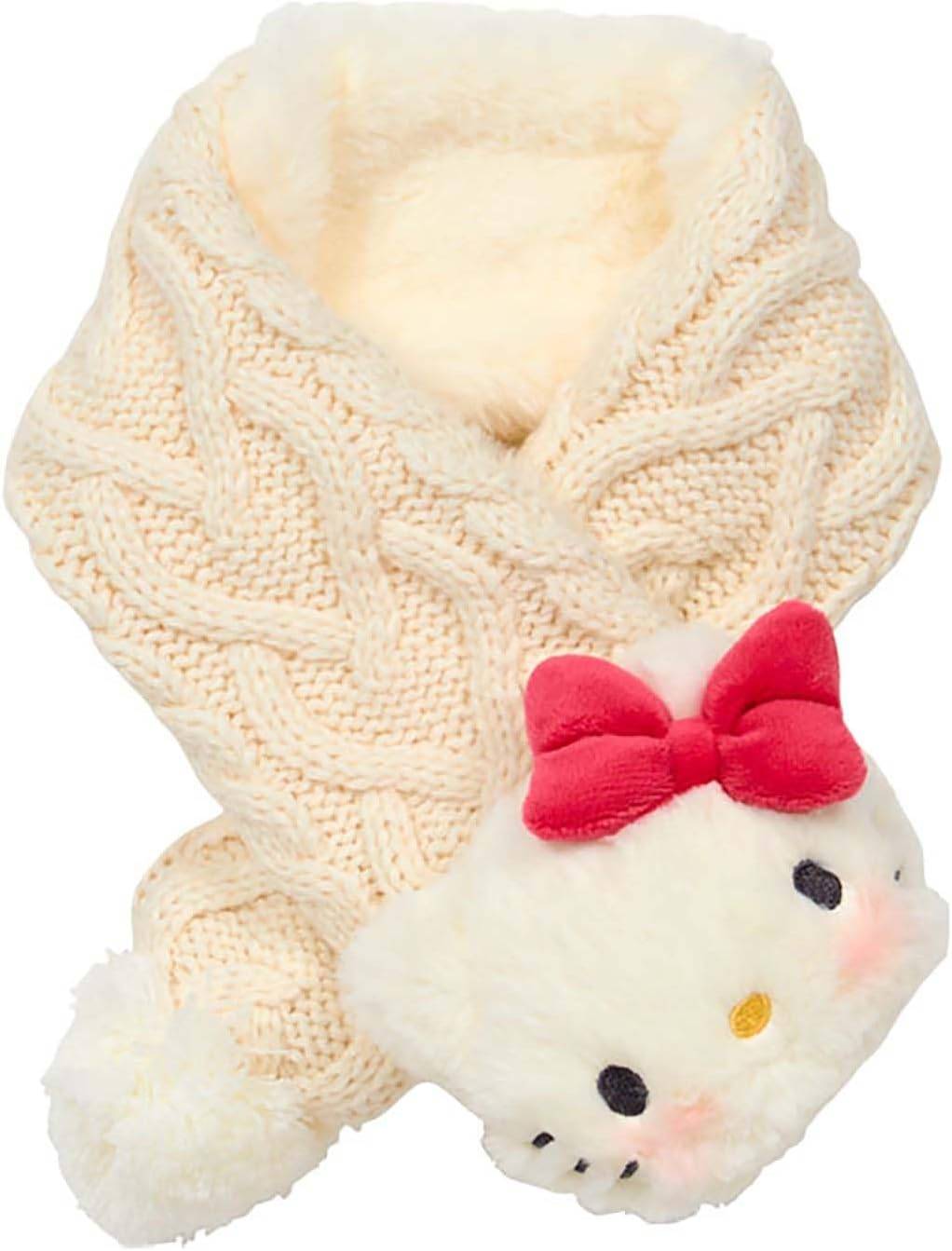 楽天市場】ハローキティ マフラー キッズマスコット付きマフラー