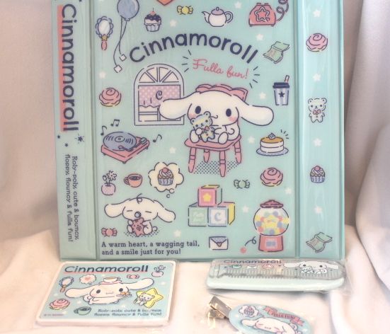 えらんで サンリオ シナモン シナモロール オシャレセット ケース ミラー コーム クリップ