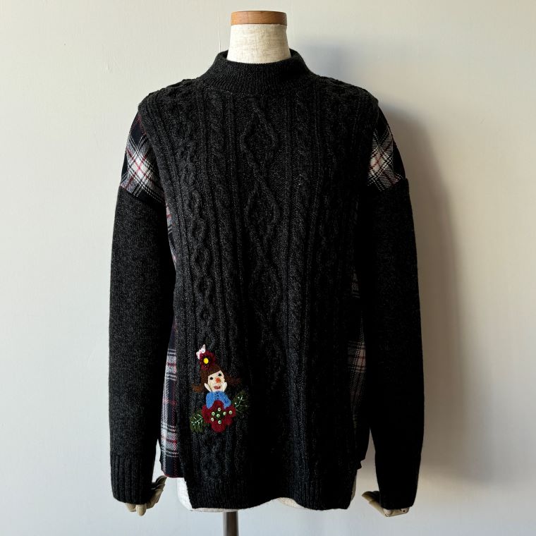 アルベロベロ OLLEBOREBLA カーディガン レッド×ブルー×マルチ レディース ビーズ 美品 トップス 40％OFF SALEアルベロベロ(Alberobello)オレボレブラ