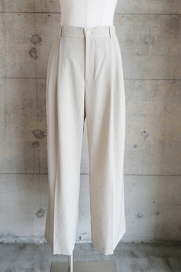 【30％OFF SALE】カフネ(cafune) ストレッチタックパンツ(ベージュ)セットアップ可 【2025 SPRING SUMMER COLLECTION】 送料無料