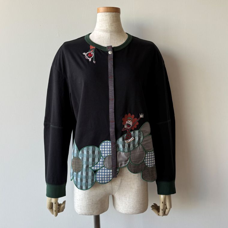 アルベロベロ　オレボレブラ アートプリント カーディガン　ブタさん アルベロベロ オレボレブラ アートプリント カーディガン ブタさん