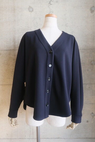 【20％OFF SALE】カフネ(cafune)ダブルニットカーディガンブラウス(ネイビー)【2026 SPRING SUMMER COLLECTION】送料無料｜Ann selection