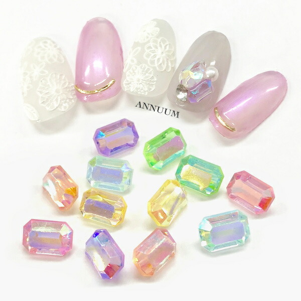 楽天市場】[星形カラフルストーン 6個入] ネイル ネイルパーツ ジェル