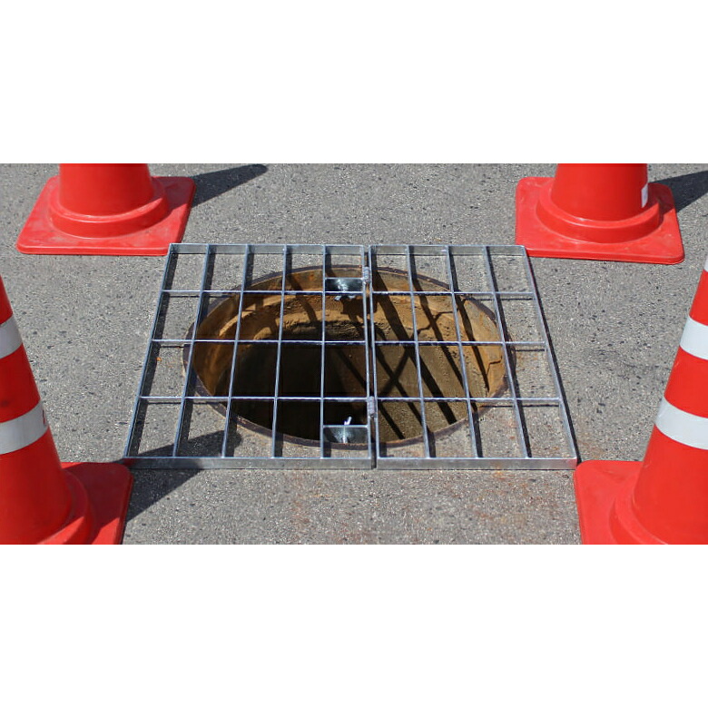 マンホール転落防止器具・φ1200用 1370×1370(亜鉛メッキ)